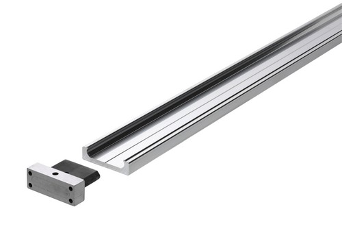 Accuride DA0115-0120RC Linearführung 1,2m Schiene ohne Befestigungslöcher, Aluminium - Accuride DA0115 RC Linearfuehrung bis 120kg Detail