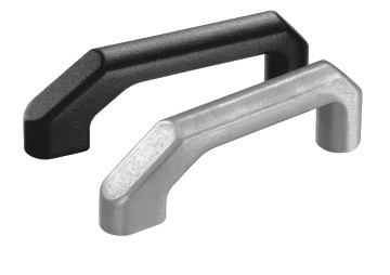 Leschhorn AK-02.140.00  Aluminium Kokillengriffe A 140,  schwarz gleitgeschliffen - Leschhorn AK-02 Aluminium Buegelgriffe