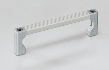 Leschhorn UG-04.180.01 Universal-Gerätegriffe Montageausführung 1, A 180, Schenkel schwarz / Steg natur komplett montiert - Leschhorn UG-04 Universal-Geraetegriffe aus Einzelelementen
