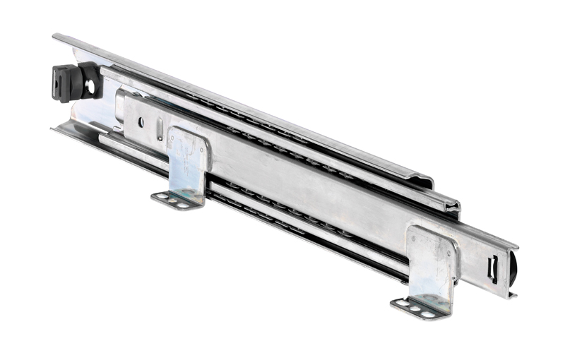 Accuride DZ5517-6045 Teleskopschienen mit Winkel zur Bodenmontage 100%+ Überauszug, 19,0x53,4, SL 450, TR 498,0, 60kg, hell verzinkt - 5517-60 Bild Accuride Teleskopschiene