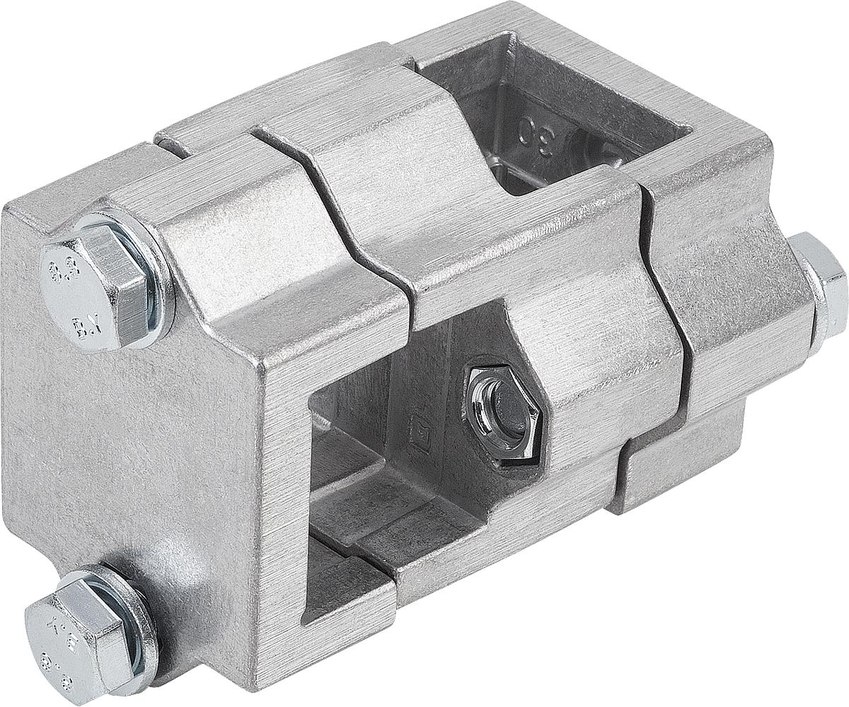 Kipp K0473.523030 KREUZKLEMMSTÜCK  ALUMINIUMGUSS, A=30,2, B=30,2 - K0473-523030 KREUZKLEMMSTUECK ALUMINIUMGUSS - A 30-2 - B 30-2
