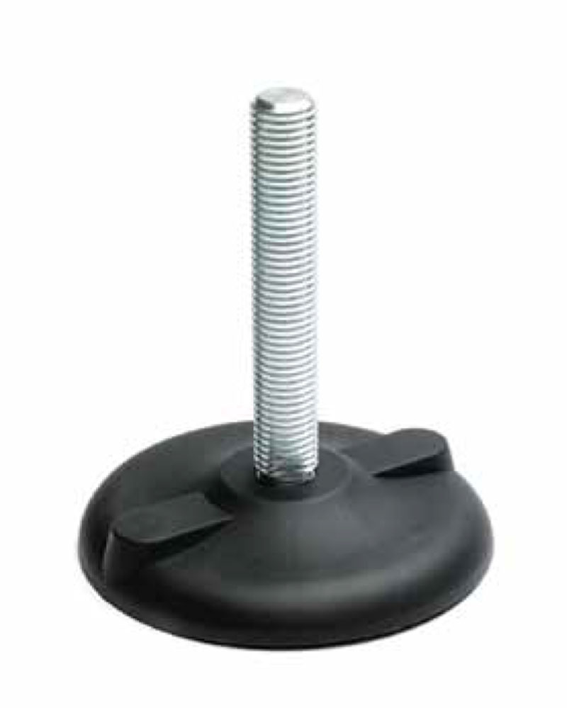 Leschhorn P801 P801 Stellfüße  D 80; C 13; Gewinde d1 M16X190; Kunststoff PA, schwarz, - Boteco P801 Stellfuesse