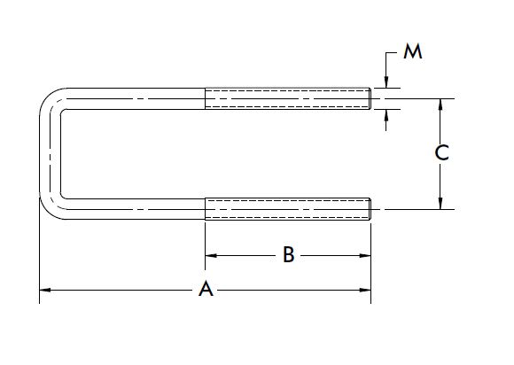DESTACO 323103-M Ersatzbügel für Modell 323/-R, M4, Stahl, verzinkt - DESTACO 323 - 331 - 341 Ersatzbuegel
