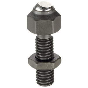 Halder 22740.0013 Pendelauflage verstellbar 13 x M 8 mit abgeflachter Kugel  Auflagefläche,  plan, Stahl - Pendelauflagen Pendelauflage - verstellbar - 17 x M 10 - mit abgeflachter Kugel - Auflageflaeche plan