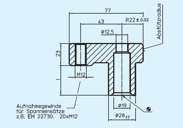 Halder 23370.0031 Spannpratze, 31 - EH 23370 Spannpratzen