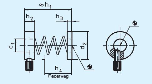 Halder 23200.0030 Abstützelement für Spanneisen Ø 16,5 - EH 23200 Abstuetzelemente fuer Spanneisen