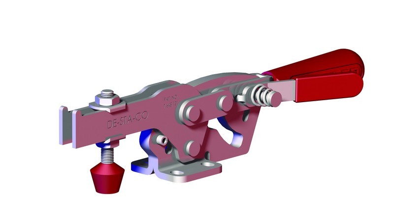 DESTACO 2027-U Horizontalspanner Haltekraft 3700N, Öffnungswinkel 70° - 2027-UR Horizontalspanner - U- Spannarm - Fuss abgewinkelt