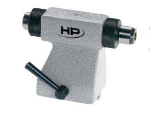 Helios Preisser, 0780002  Reitstock links, mit drehbarer Spannzangeneinrichtung  für Spitzenhöhe 75 mm, T-Nutbreite 10 mm, Spannzange F 10 mm - Helios Preisser 0780 Reitstock links - mit drehbarer Spannzangeneinrichtung