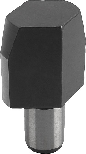 Kipp K0293.506 AUFNAHMEBOLZEN FORM C, LANG, DIN 6321, D1=6 - KIPP K0293-C Aufnahmebolzen lang Form C