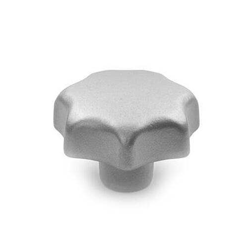 DIN 6336-NI-32-A EDELSTAHL STERNGRIFF - DIN 6336 Edelstahl Sterngriffe - Werkstoff Nr- 1-4308 - Rohteil - ohne Bohrung-Abbildung