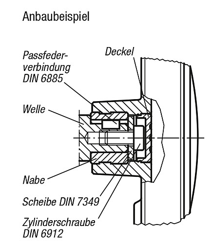 Norelem 06264-210012 NOVO.GRIP HANDRAD M.ZYL.GRIFF UMLEGBAR, GR.2, D1=100, D=12H7 - Norelem 06264 Handraeder mit Zylindergriff umlegbar