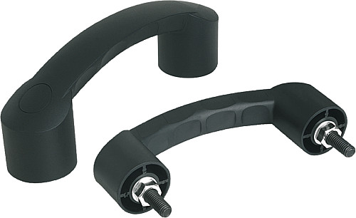 Kipp K0192.212008 BOGENGRIFF FORM B, A=120, M8X30, MIT ABDECKKAPPEN - KIPP K0192-B Bogengriffe - Form B