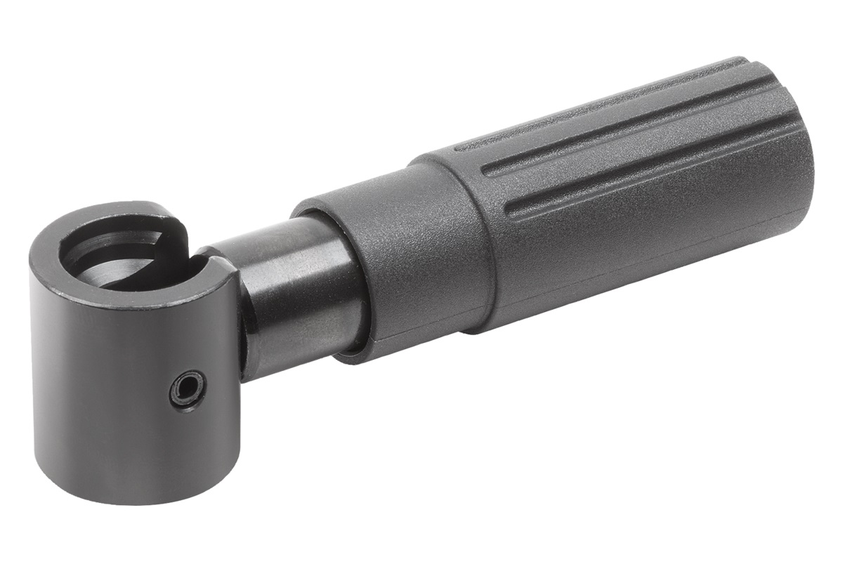 Norelem 06326-01-306 ZYLINDERGRIFF UMLEGBAR, GR.3, INNENGEWINDE M06, L1=59,5, THERMOPLAST, KOMP:STAHL - NLM 06326-01 Zylindergriffe Kunststoff umlegbar-Bild 2