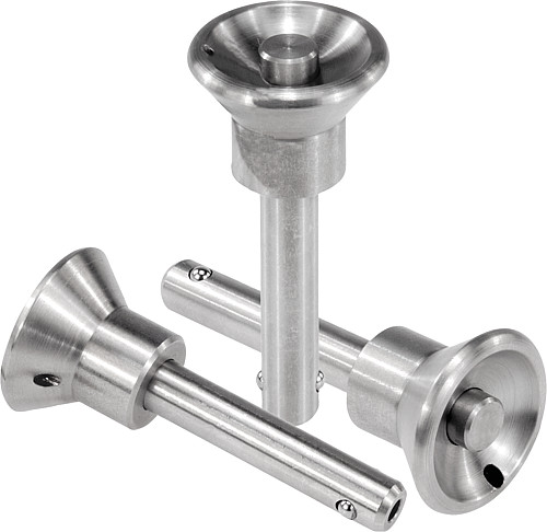 Kipp K0364.3110035 KUGELSPERRBOLZEN              EDELSTAHL, D1=10, L=35 - KIPP K0364 Kugelsperrbolzen Edelstahl selbstsicher