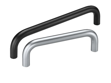 Leschhorn M2-20.350.27   Rundstahl Maschinengriffe Ø 20 mm, A 350,  mattverchromt - Leschhorn M2 Rundstahl Maschinengriffe