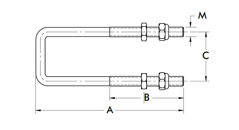DESTACO 385 Verschluss-Spanner Standard Haltekraft 27000N, Spannweg 55mm, Ohne Gegenlager - DESTACO 385 SerieDESTACO 385 Serie Verschluss-Spanner - Ersatzbuegel - Skizze
