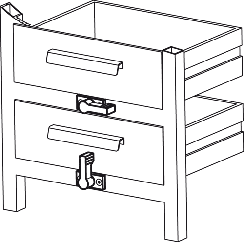 Halder 24101.0262 Drehriegel Flügelgriff einseitig 40, schwarz mit Außengewinde - Drehriegel - Fluegelgriff einseitig - 40 - schwarz - mit Anschraubflansch silber