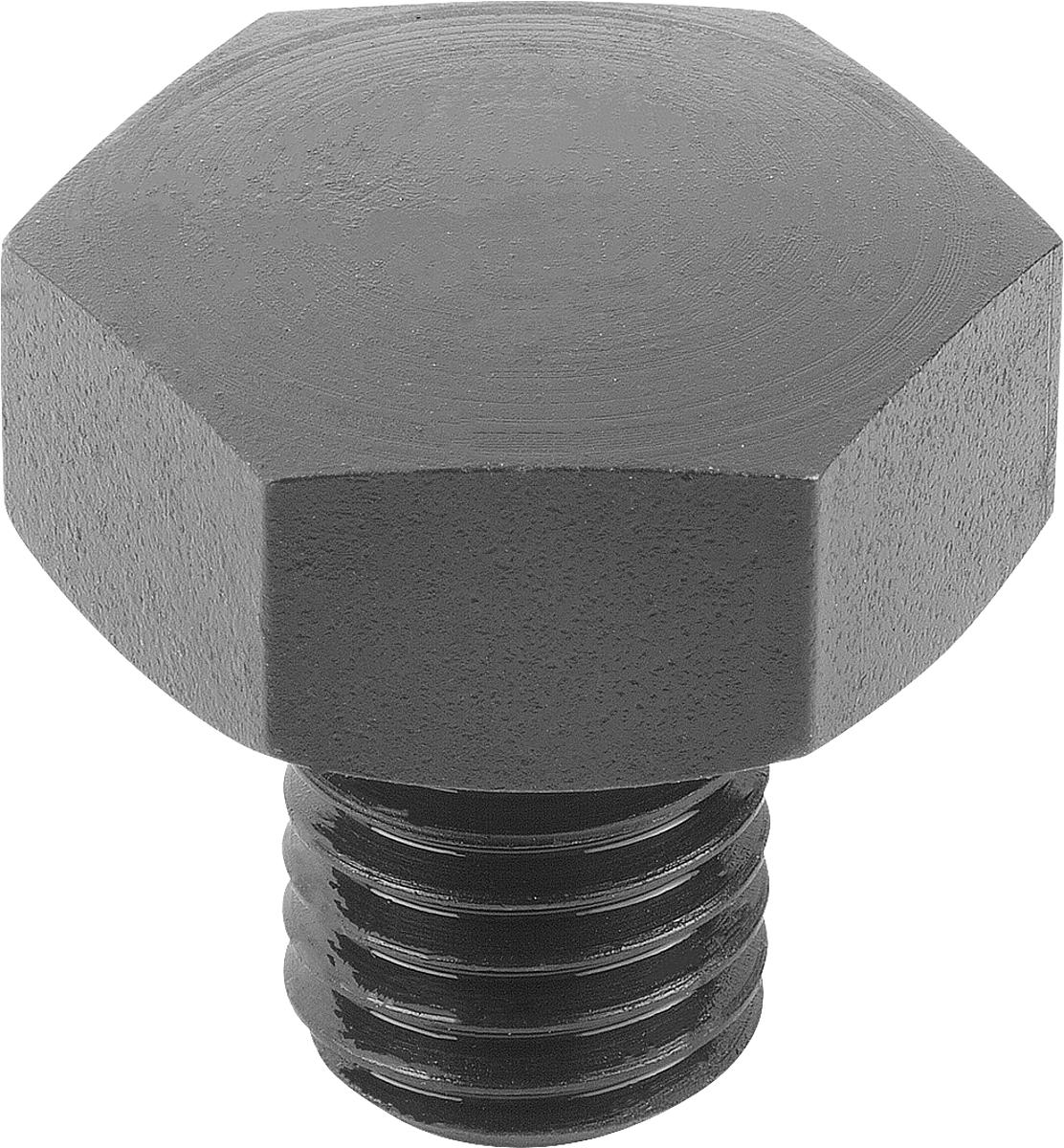 Norelem 02040-2152 POSITIONSFUß, FORM:B, AUTOM.STAHL BRÜN. U. EINSATZGEHÄRTET, SW=19 - 02040-2152 POSITIONSFUss - FORM B - AUTOMATENSTAHL BRUENIERT UND EINSATZGEHAERTET - SW 19