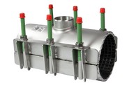 Leschhorn LS2-A-545-565-700-1/2-IG-EPDM-V2A  Edelstahl-Anbohrschellen zweiteilig Gewindeabgang 1/2-IG Spannbereich 545-565  BL700, Dichtung: EPDM, Material: 1.4301 (V2A, AISI 304), PN 6 bar Wasser, PN 1 bar Gas - LS2-Abgang Innengewinde