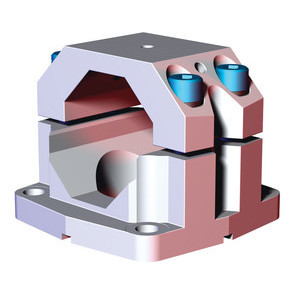 DESTACO BECC-60-00 Flanschklemmen mit stirnseitigen Flansch für B Octagonal Profil 60 mm, Max. statische Spanner Belastung 746 Nm, Material Aluminium - LE70000 TBC Flanschklemm Verbinder