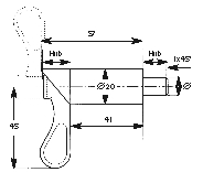 Leschhorn SG 0814, Ø 8 mm, Hub= 14 mm, Federriegel mit Aussengewinde - TZ-S