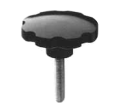 Leschhorn 03417.56xM08X18 Kunststoff Handräder mit Stahlgewindestift, D= 56, d1= M8x18 - 03417 Handrad