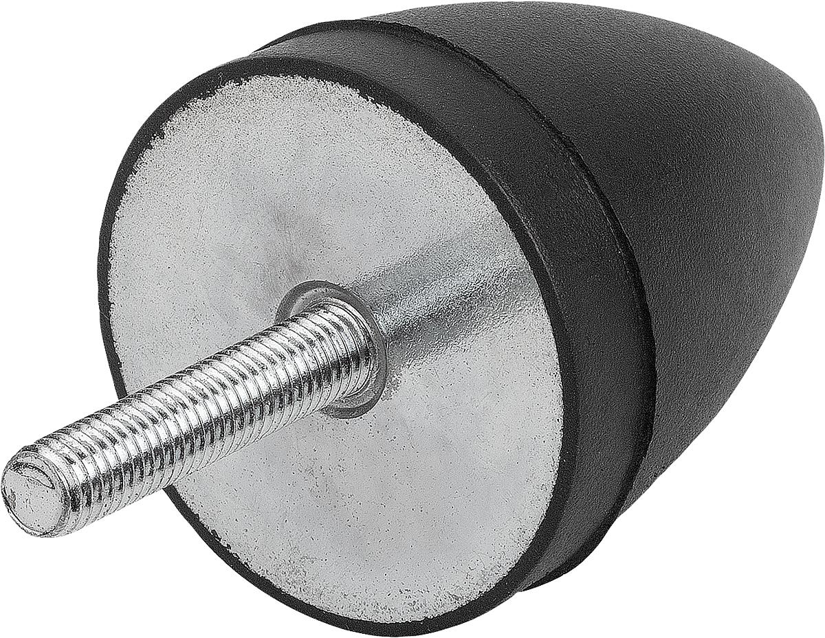 Kipp K0574.07508955 GUMMI ANSCHLAGPUFFER, PARABELFÖRMIG, D=75, H=89 - K0574-07508955 GUMMI ANSCHLAGPUFFER - PARABELFOERMIG - D 75 - H 89