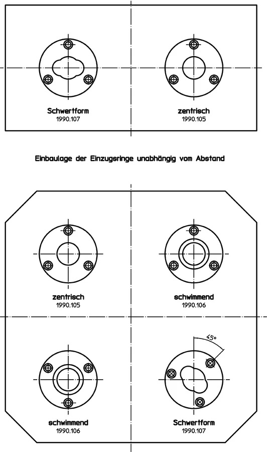 Halder 1990.106 Einzugsring schwimmend, Stahl, einsatzgehärtet, geschliffen - EH 1990 Einzugsringe-zentrisch-schwimmend-schwertform-Nullpunkspannsysteme-Anwendung-3
