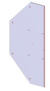 DESTACO CPI-BM3-EPM-01 Montageplatte zu Schwerlastfussklemmen BM3 mit Lochbild 01, Tragrohr G= 90 mm, Lastwert: 589,7 Kg, Material: Aluminium - LE70000 Montageplatte BM3-EPM