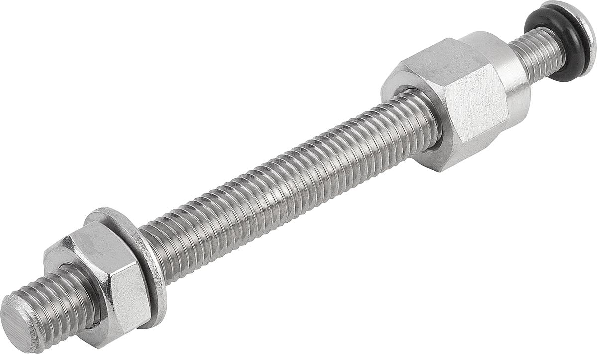 Kipp K0669.160502 GEWINDESPINDEL M16X50 F. GELENKFUß, EDELSTAHL - K0669-160502 GEWINDESPINDEL M16X50 FUER GELENKFUss - EDELSTAHL