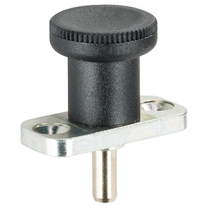 Halder 22120.0936 Rastbolzen mit Anschraubflansch  Ø 6 x 6 mit Arretierung, Stahl - Rastbolzen mit Anschraubflansch - Durchmesser 6 x 14 - Stahl ohne Arretierung