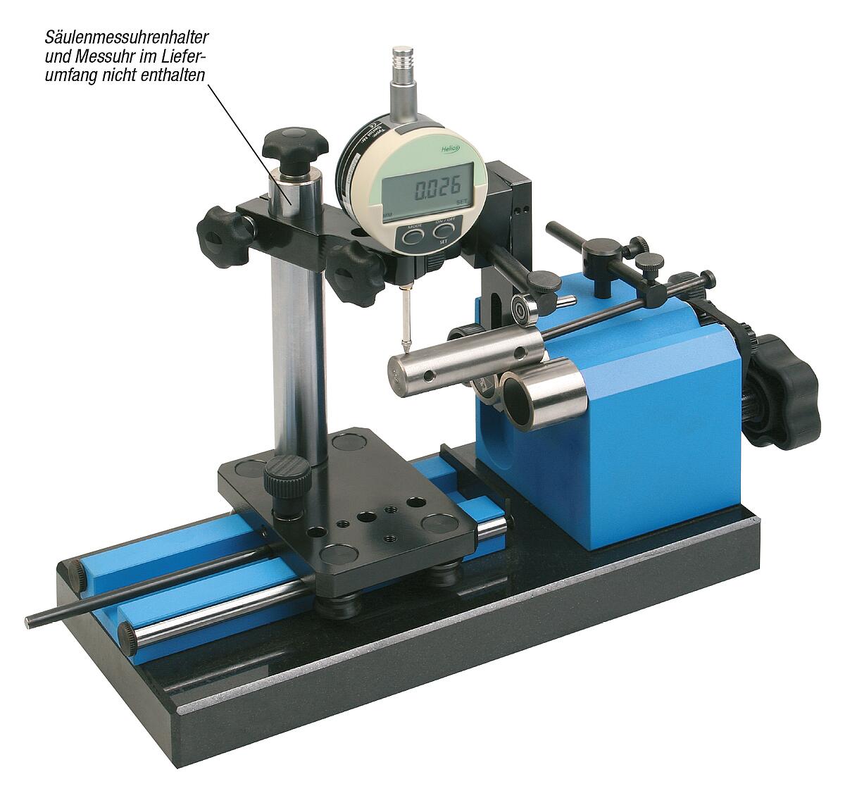 Norelem 32501-01 RUNDLAUF PRÜFGER T, FÜR DURCHM. BIS 35 MM - NLM 32501 Rundlauf Pruefgeraet fuer Durchmesser bis 35 mm - Massblatt