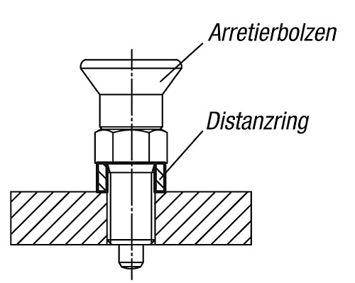 Norelem 03089-90811021 DISTANZRING D=8 EDELSTAHL D1=11MM, L=2MM - Norelem 03089 Distanzringe