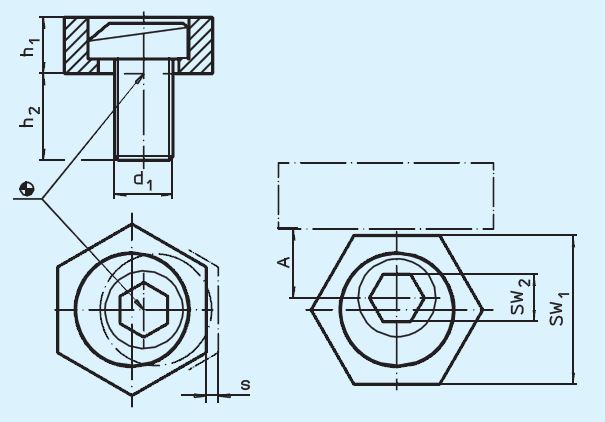 Halder 23270.0106 Exzenter-Spannklemme M 6 - EH 23270 Exzenter - Spannklemmen