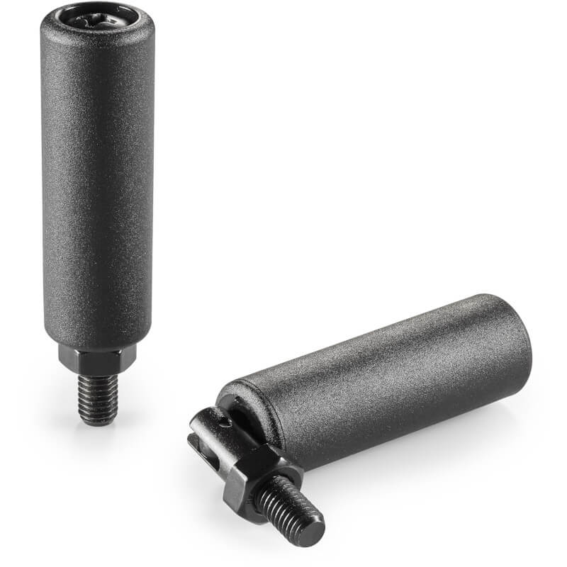 Leschhorn M136 Umleggriffe  H 81;  Gewinde d1 M10; Kunststoff PA, schwarz - LE M136 Umleggriffe-Stahl-Abbildung