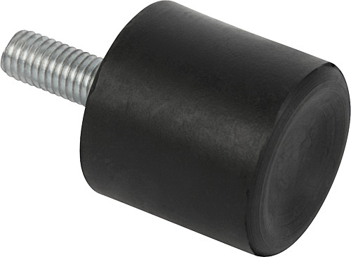 LE70061 27007.70-43-M10-55 GUMMI METALL PUFFER TYP DS, D=70, H=43 - Norelem 26107 Gummi Metall Puffer Typ DS Saugfuß