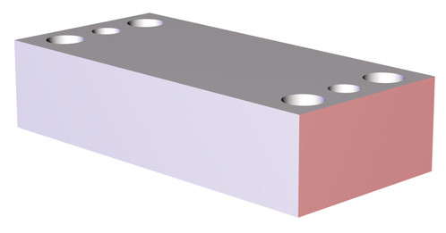 DESTACO BM3-90 Schwerlastfussklemmen ohne Lochbild der Roboterschnittstelle inklusiv Isolationsplatte, Lochkreis 200 mm, Tragrohr G= 90 mm, Lastwert: 589,7 Kg, Material: Druckguss Aluminium - LE70000 Zwischenplatte TPMS-90-BM3-10R