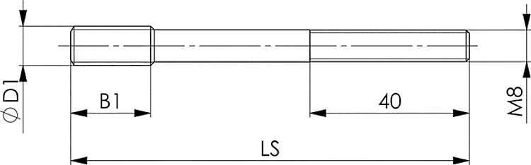 AMF 6535-06 Spannelemente-Satz aus Kunststoff, Größe : 06, L x B x H: 440x370x50, M: M6 - LE 6535 Spannelemente-Satz aus Kunststoff -Skizze