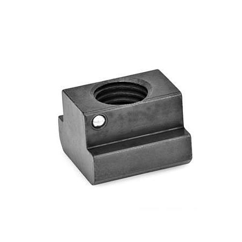 Ganter 508.2-10-M8-10 MUTTER FÜR T NUTE, MIT RUTSCHSICHERUNG, GÜTE 10 - GN 508-2 Muttern fuer T Nuten mit Rutschsicherung-Abbildung