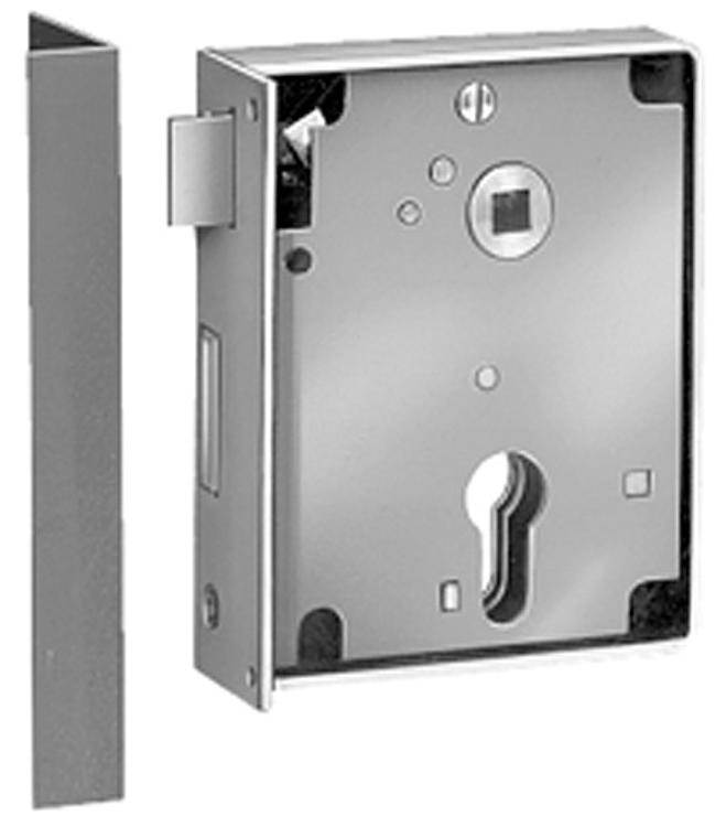 AMF 21ZW L Schweres Auswärtsschloss, Kastenbreite: 100 mm, Schließung: PZW, Dorn: 60 mm - LE 21 R Schweres Auswaertsschloss-Abbildung