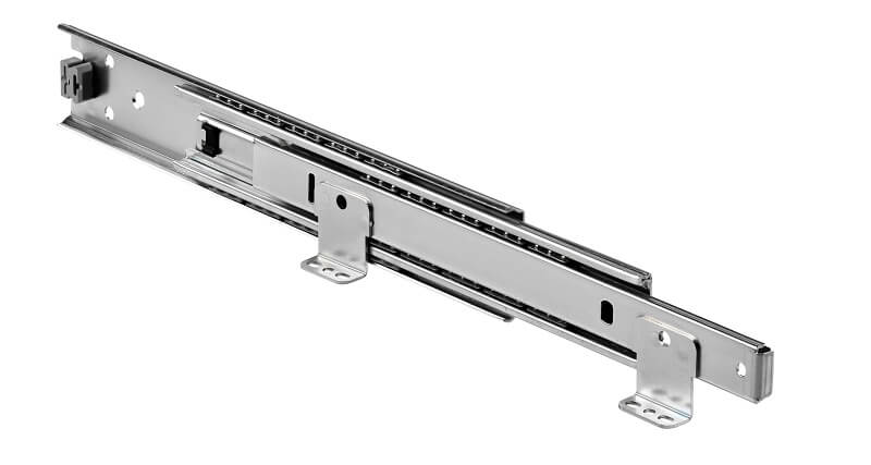 Accuride DZ3301-6030 Teleskopschienen mit Winkel 100%+ Überauszug, 14,3x50,8, SL 300, TR 325,0, 60kg, hell verzinkt - Accuride DZ3301-60 Teleskopschienen mit Winkel - Ueberauszug - 14 3x50 8 - 68kg - Abbildung
