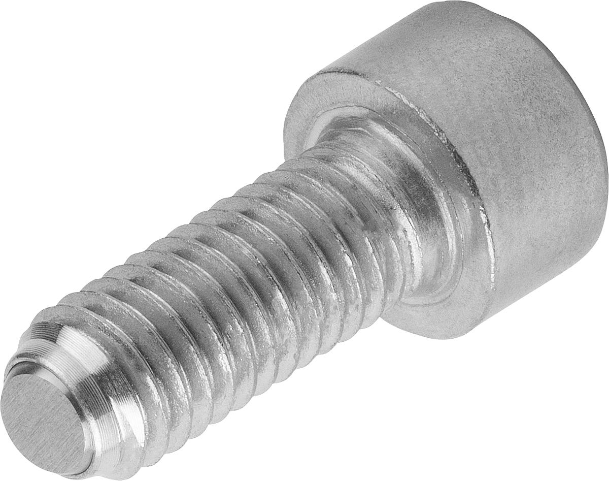 Norelem 07101-21250 KUGELDRUCKSCHRAUBE FORM B     EDELSTAHL, MIT KOPF, D1=M12, L - 07101-21250 KUGELDRUCKSCHRAUBE FORM B     EDELSTAHL - MIT KOPF - D1 M12 - L