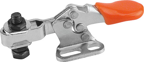 Kipp K0071.0050 MINISCHNELLSPANNER HORIZONTAL, MIT WAAGRECHTEM FUSS LINKS, P - KIPP K0071 Minischnellspanner horizontal mit waag