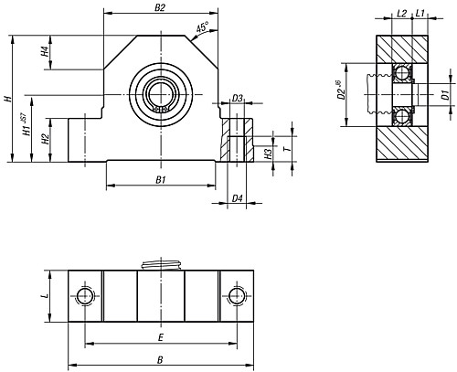 Norelem 24074-010 LOSLAGEREINHEIT, - Norelem 24074 Loslagereinheiten
