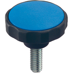 Halder 24750.0161 Sterngriffschraube Kunststoff (PA 6) Ø 30 x M 5 x 14, weiß - LE 70005 Sterngriffschrauben Sterngriffschraube - Kunststoff - Durchmesser 30 x M 4 x 10 - blau