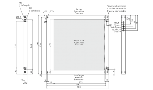 di-soric OGWSD 250 P3K-TSSL Rahmenlichtschranke - LE 70103 Rahmenlichtschranke-TZ