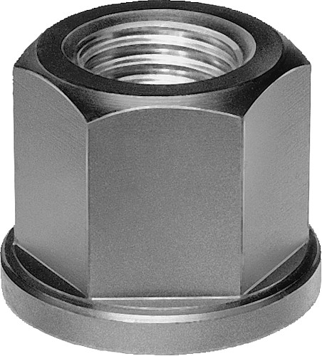Kipp K0701.05 SECHSKANTMUTTER DIN 6331, 1,5D HOCH, M5 - KIPP K0701 Sechskantmuttern 1 5D hoch mit Bund DIN 6331 erweitert