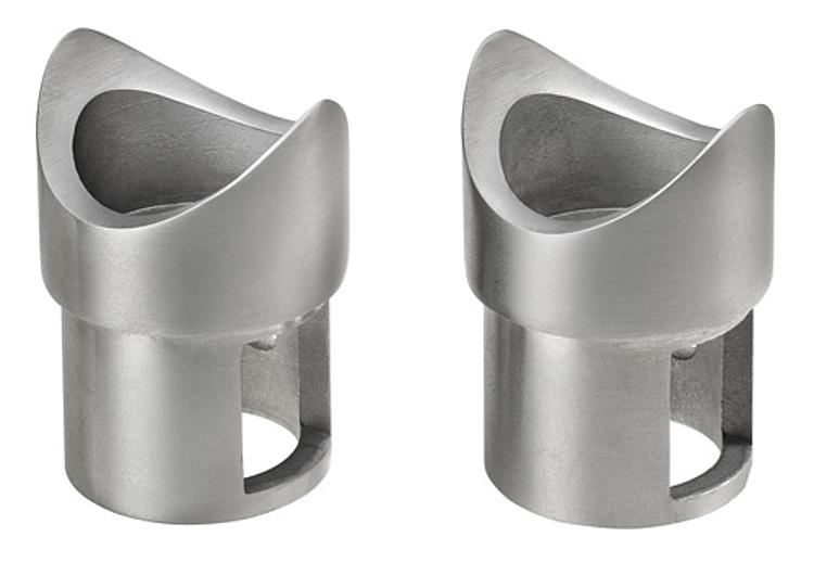 AMF 140ENIG-A42 Anschlussstück (Paar), V2A, für Rohre mit Außendurchmesser: 42,4 mm - LE 140ENIG-A42 Anschlussstueck -Paar- V2A -Abbildung