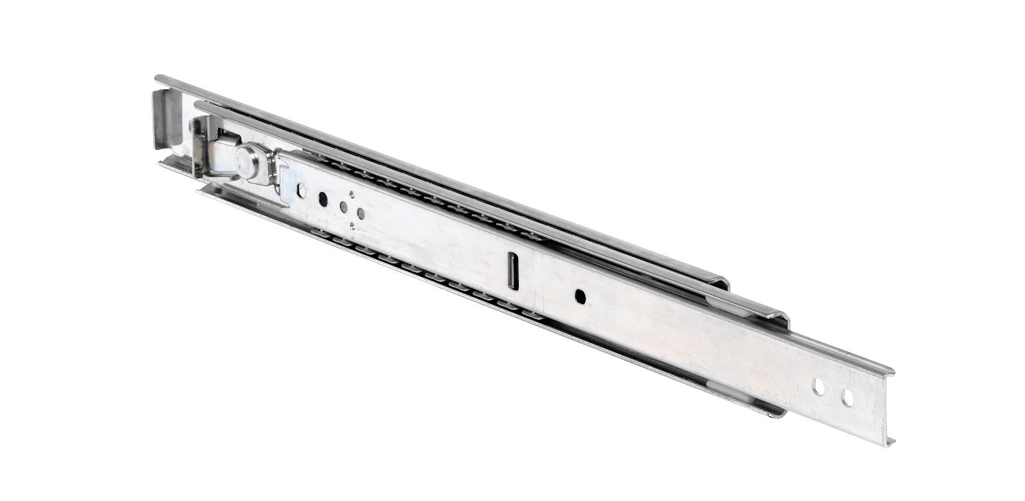 Accuride DS0305-0012 Edelstahl Teleskopschienen, 100% Überauszug, 19,1x35,3, SL 305,TR 327, 70kg,  Edelstahl - DS0305 Teleskopschiene - Ueberauzug Profil