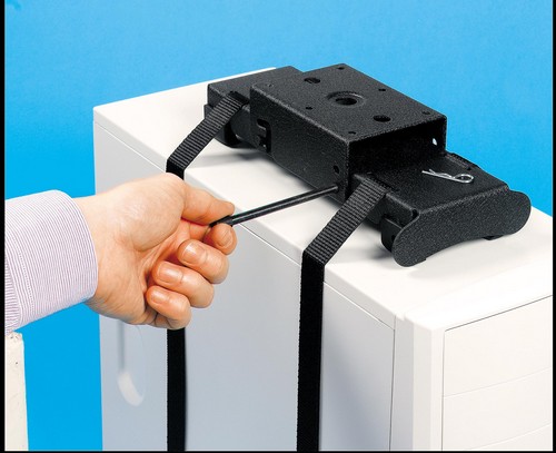 Accuride EGACCE-001BK Platten für Horizontalmontage schwarz, optionale Adapterplatten für horizontale CPUs, für alle Halter verwendbar !!! Auslaufartikel !!! - Montage